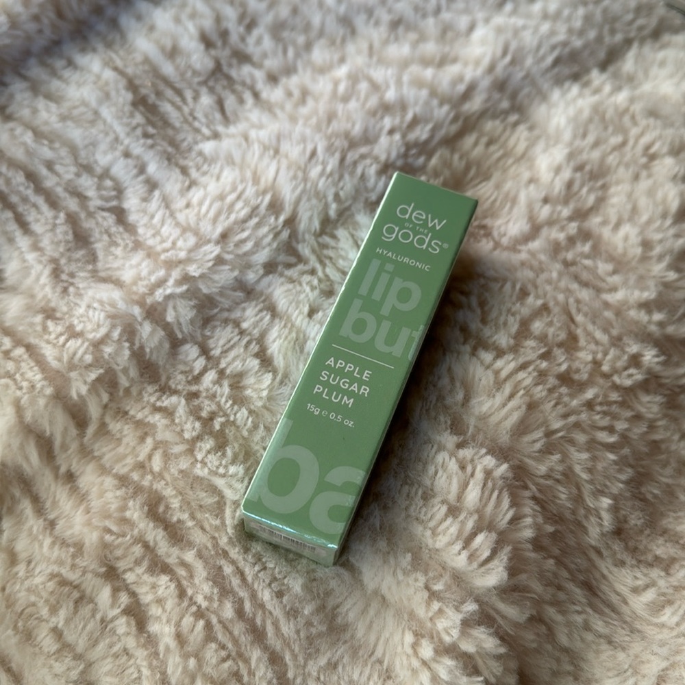 NEW Dew Of The Gods Hyaluronic Lip Butter APPLE SUGAR PLUM .5oz/15mL FULL